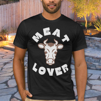 Camiseta Carne Lover Carnivore Cabeza Vaca Unisex