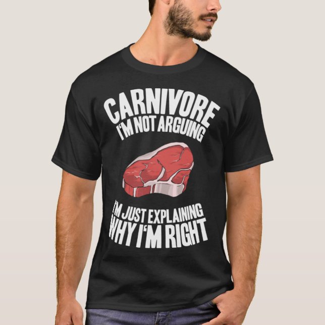 Camiseta Carne No estoy discutiendo la dieta Ketogic Keto C (Anverso)