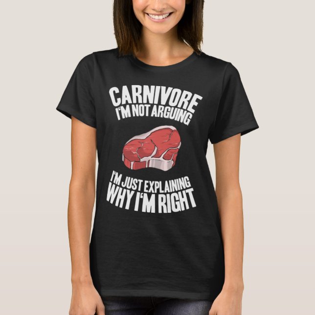 Camiseta Carne No estoy discutiendo la dieta Ketogic Keto C (Anverso)