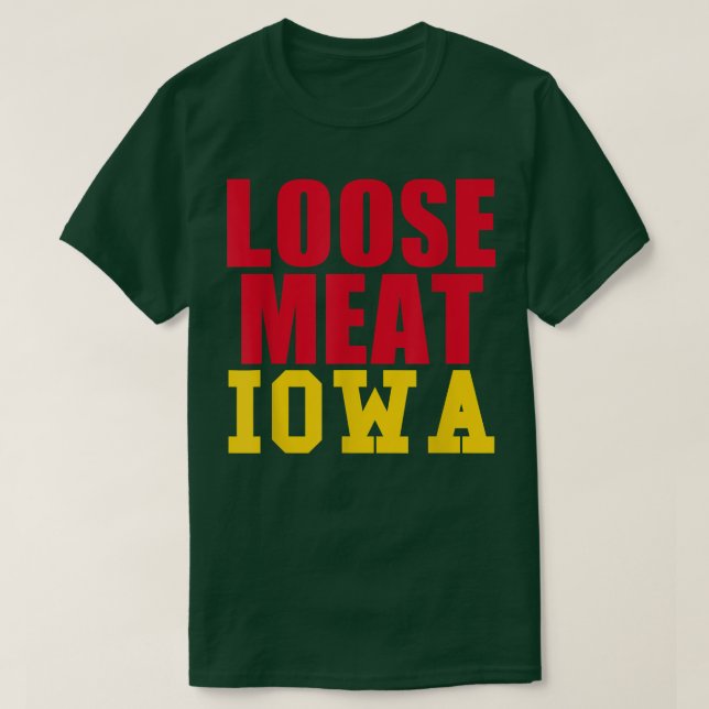 Camiseta Carne suelta Iowa Alimentos Sandwich Estado Favori (Diseño del anverso)