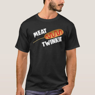 Camiseta Carne Twinkie Corn Perro Perro de maíz Foodie Homb