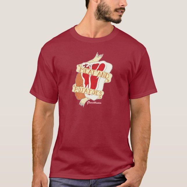 Camiseta Carne y patatas (Anverso)