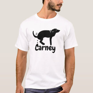 Camiseta Carney Dog Pooping (logo negro)