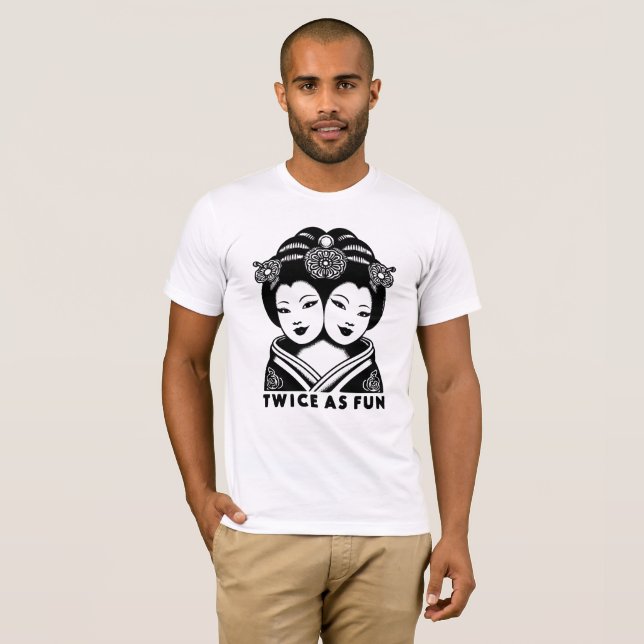 Camiseta Carni Geisha asiática (Anverso completo)
