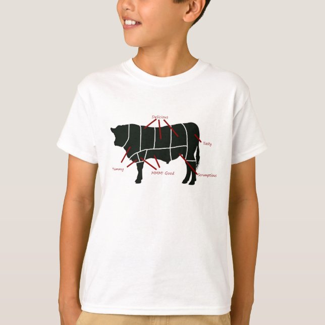 Camiseta Carnicería de Carne - ¡Sabrosa y deliciosa carne d (Anverso)