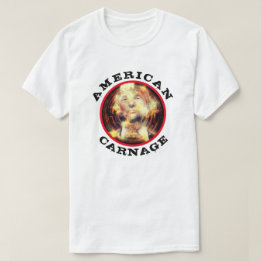 Camiseta Carnicería estadounidense con Trump inflamado