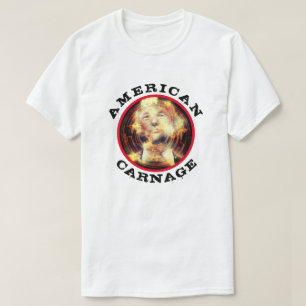 Camiseta Carnicería estadounidense con Trump inflamado