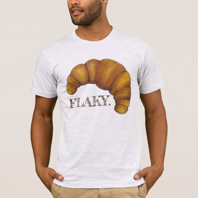 Camiseta Carnicería FLAKY Croissant Cocina de pastelería fr (Anverso)