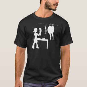 Camiseta Carnicería Ham Meat Sausage Salami Chef Porcino
