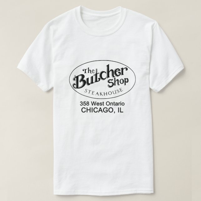 Camiseta Carnicería Steakhouse, Chicago, IL (Diseño del anverso)