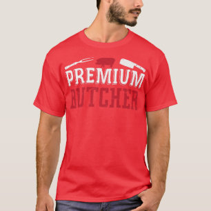 Camiseta Carnicero Carne Cocinando Carne Carne Carnicería d