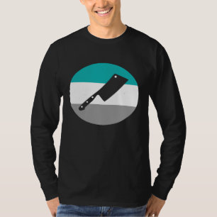 Camiseta Carnicero Knife Cocina Retro Para Hombres Mujeres