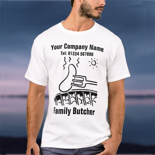 Camiseta Carnicero maestro, venta de carne o tienda de carn (Subido por el creador)