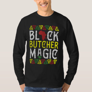 Camiseta Carnicero negro afro ropa mágica, afroamericano
