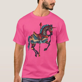 Camiseta Carnival Carousel Horse Carousel Unicorn Small Blu