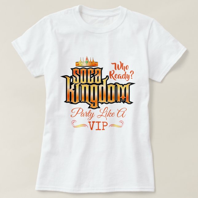 Camiseta CARNIVAL Soca Kingdom with Editable Text (Diseño del anverso)
