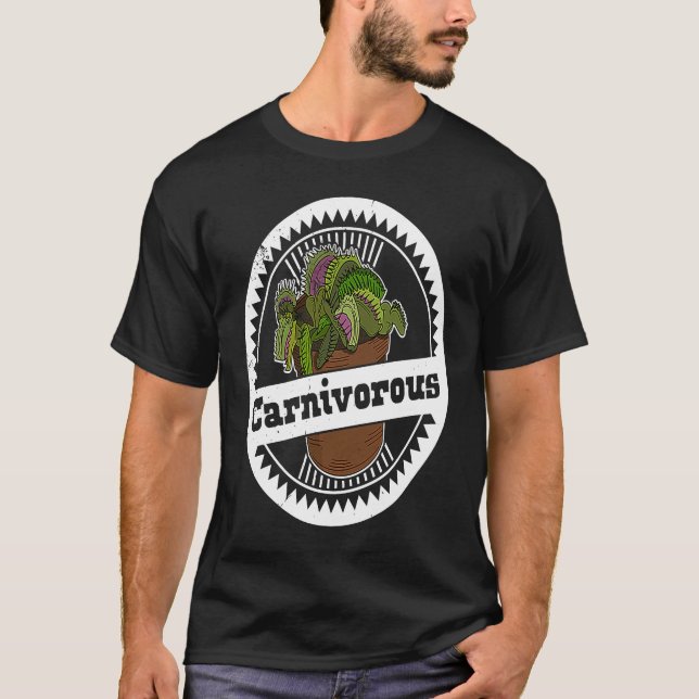Camiseta Carnivora carnivorous plants gardeners hobby garde (Anverso)
