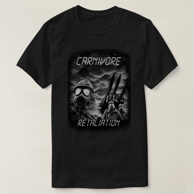 Camiseta Carnivore Black & White Retalition Classic T-Shir (Diseño del anverso)