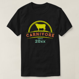 Camiseta Carnivore desde el año Personalizable