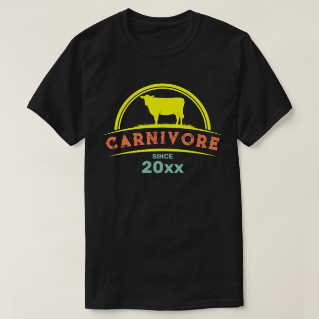 Camiseta Carnivore desde el año Personalizable (Diseño del anverso)