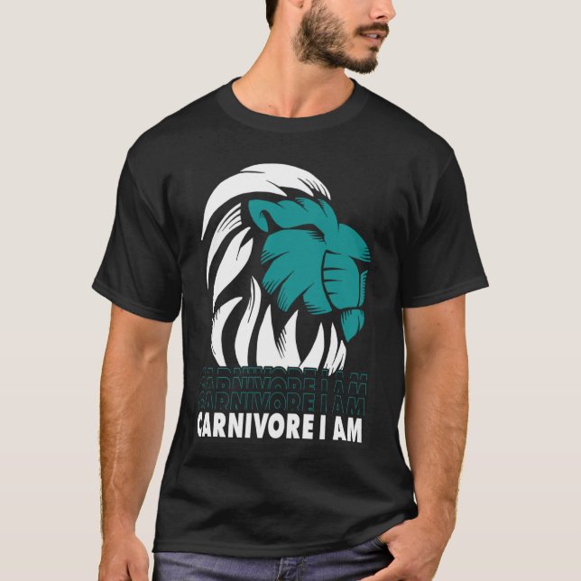 Camiseta Carnivore I Am Lion Meat  Carnivore Diet (Anverso)