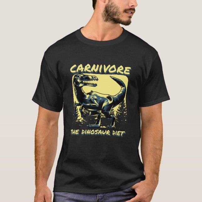 Camiseta Carnivore la dieta de los dinosaurios (Anverso)