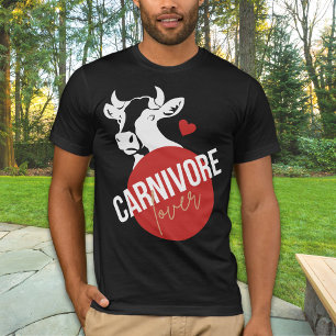 Camiseta Carnivore Lover Funny Cow Unisex