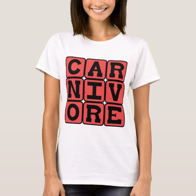 Camiseta Carnívoro, Come Carne (Anverso)