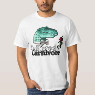 Camiseta Carnívoro criado - Tyrannosaurus y logotipo subi