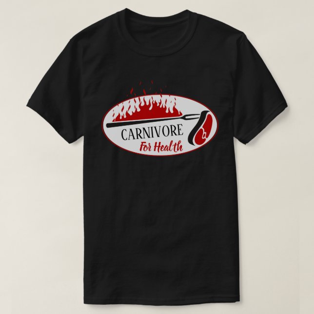 Camiseta Carnívoro para comedores de carne para la salud (Diseño del anverso)