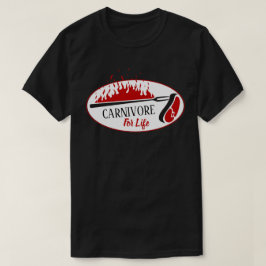 Camiseta Carnívoro para comedores de carne vitales