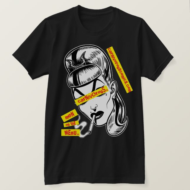 Camiseta Carnivorous™/Hombres en el menú™/Punk (Anverso del diseño)