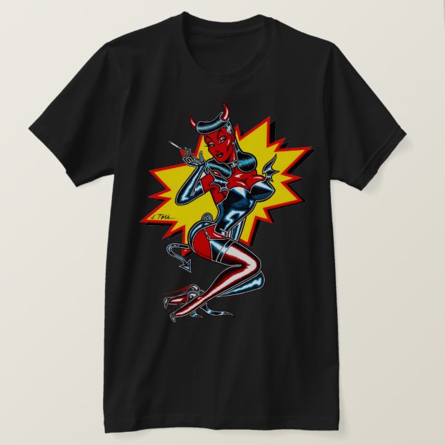 Camiseta Carnivorous™/Slinky She-Devil (Anverso del diseño)