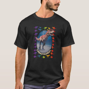 Camiseta Carnotaurus Dino Idea Realista Dinosaurio Arcoiris