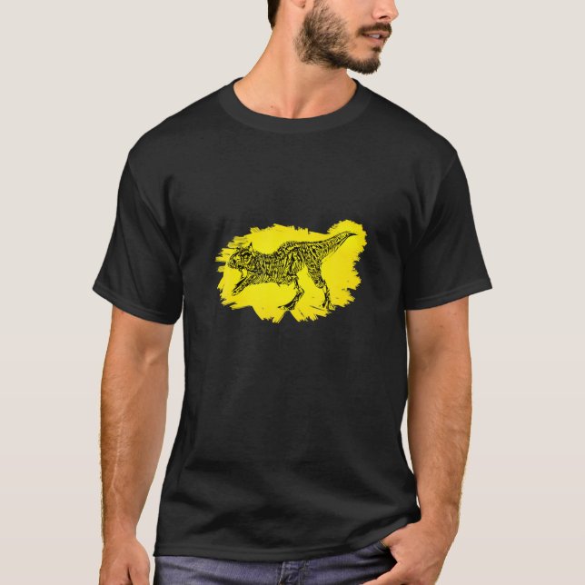 Camiseta Carnotaurus Motif Dinosaur Prehistórico Predator D (Anverso)