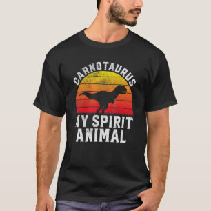 Camiseta Carnotaurus My Spirit Animal Dinosaur Retro Paleo