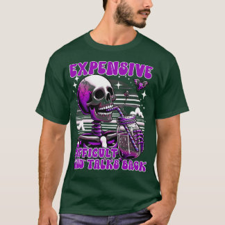 Camiseta Caro Difícil Y Contrasta Con El Espinoso Esqueleto