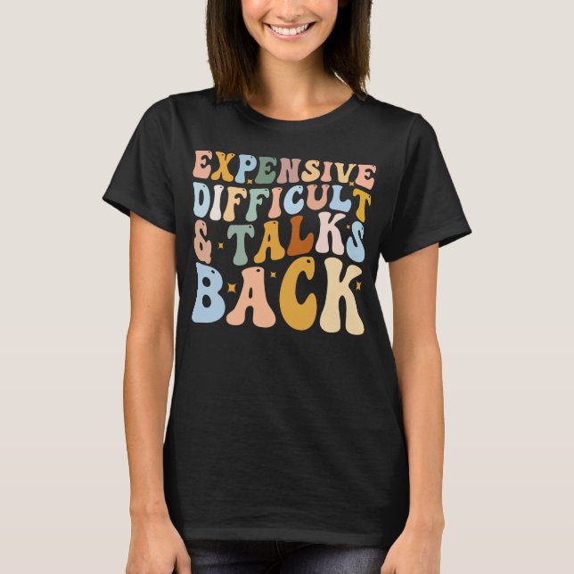 Camiseta Caro Difícil Y Conversaciones Atrás (Anverso)