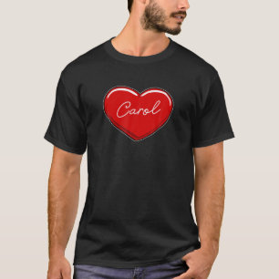 Camiseta Carol de corazón dibujado a mano - Corazones de no