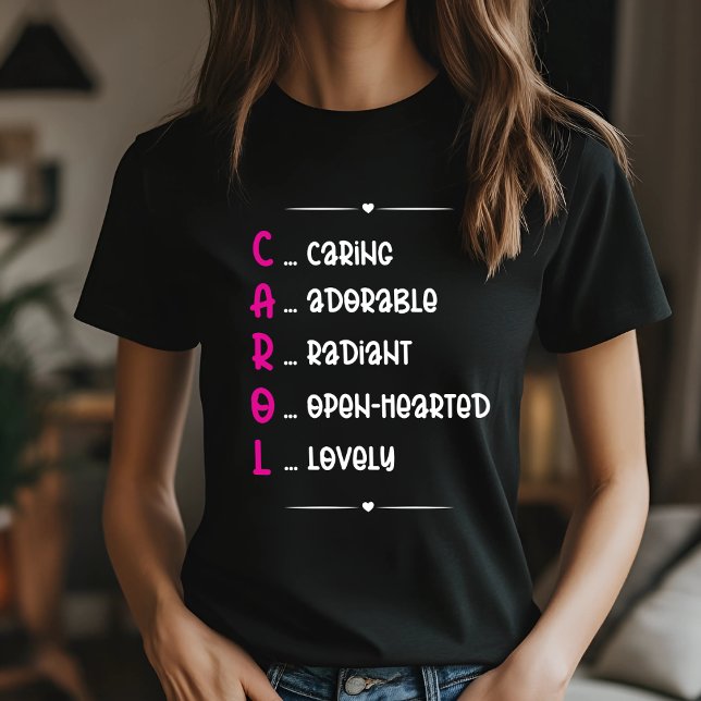 Camiseta Carol Name Art personalizado (Subido por el creador)