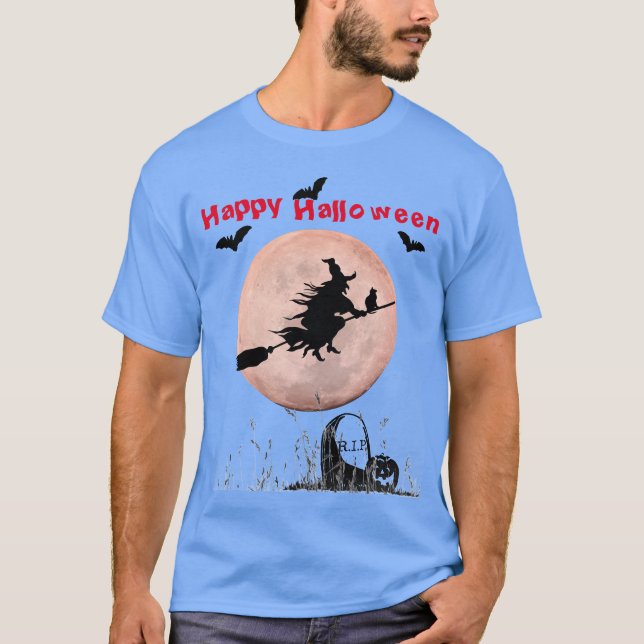 Camiseta Carolina Blue Halloween Witch (Anverso)