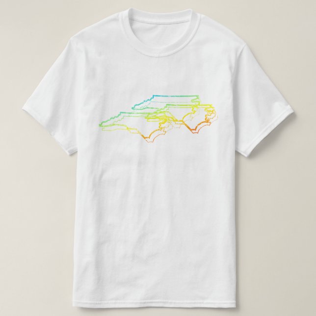 Camiseta carolina chill blur del norte (Diseño del anverso)