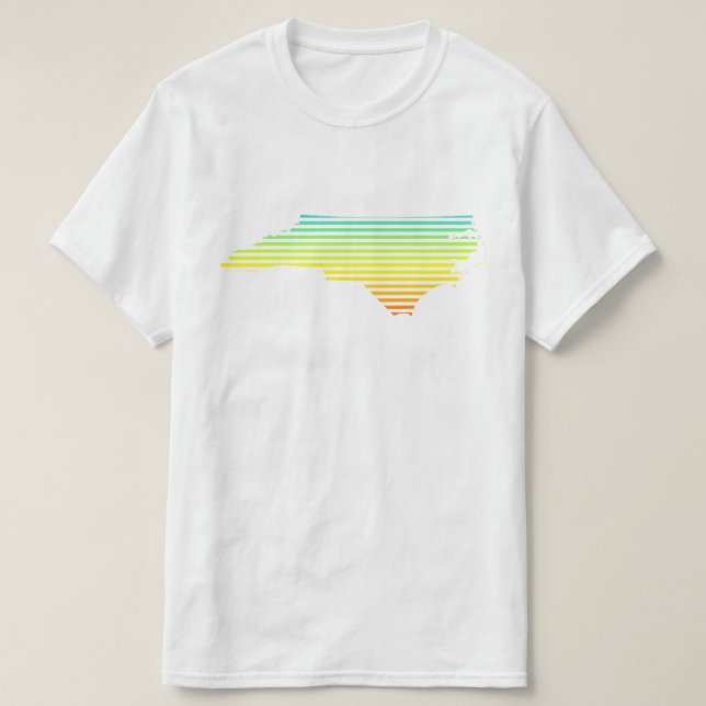 Camiseta carolina chill fade del norte (Diseño del anverso)