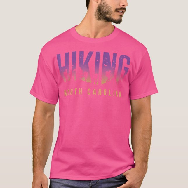 Camiseta Carolina del Norte Camper Adventure Hiker Outdo (Anverso)