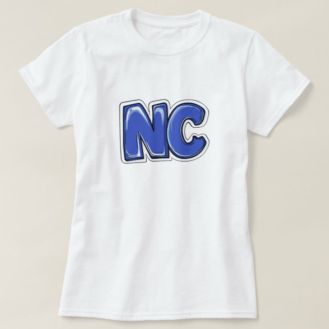 Camiseta Carolina del Norte del NC (Diseño del anverso)