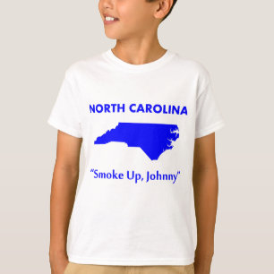 Camiseta Carolina del Norte - ¡Fuma, Johnny!