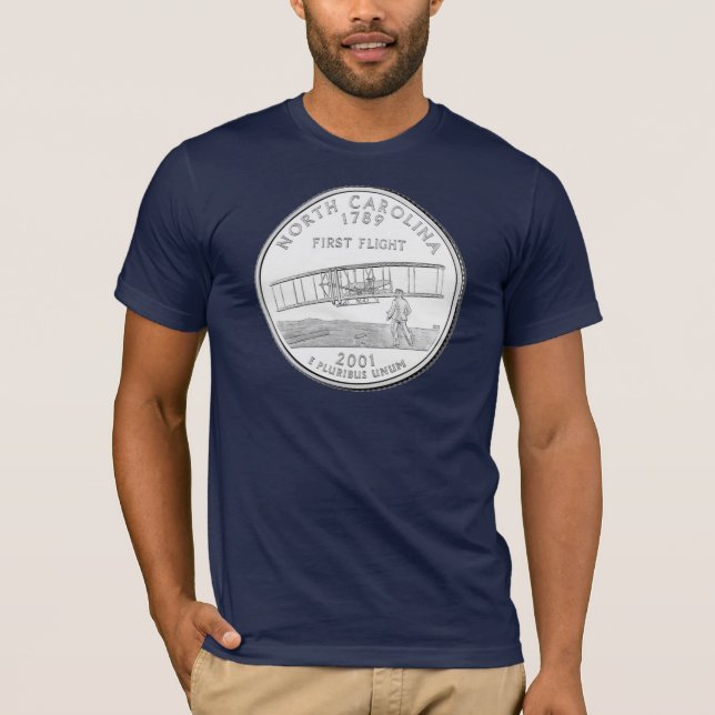 Camiseta Carolina del Norte - oscuridad (Anverso)