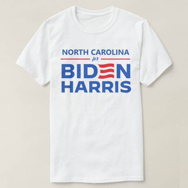 Camiseta Carolina del Norte para Biden Harris (Diseño del anverso)