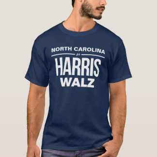 Camiseta Carolina del Norte para Harris Walz
