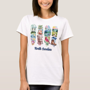 Camiseta Carolina del Norte pintoresca